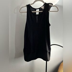 J.Crew Knit Sleevless Tank Top Open Back Slit Size XS